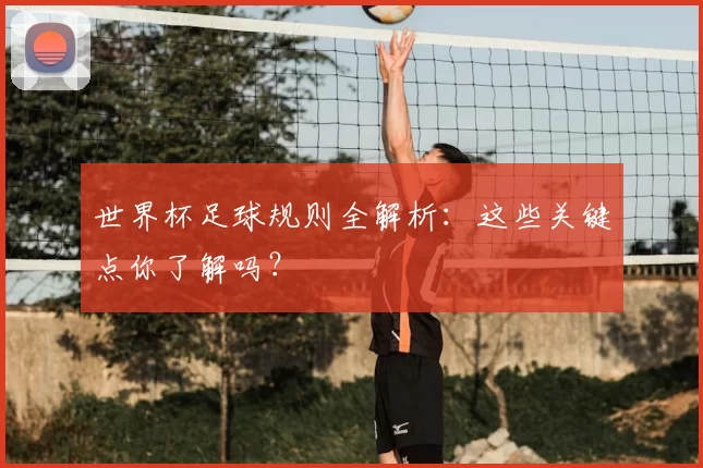 世界杯足球规则全解析:这些关键点你了解吗?