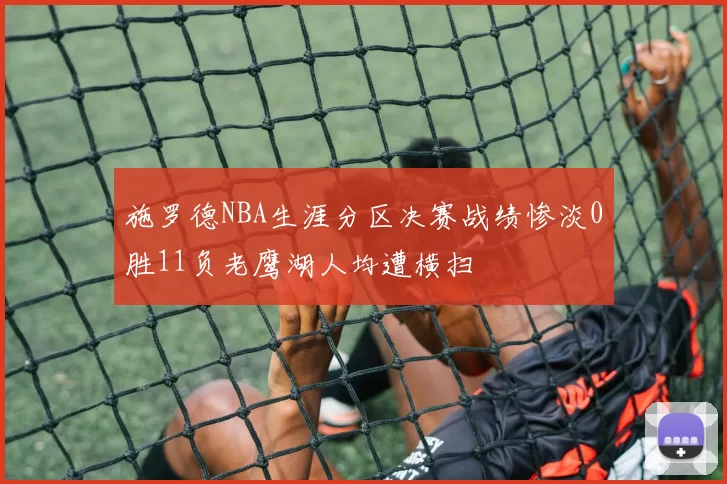施罗德NBA生涯分区决赛战绩惨淡0胜11负老鹰湖人均遭横扫