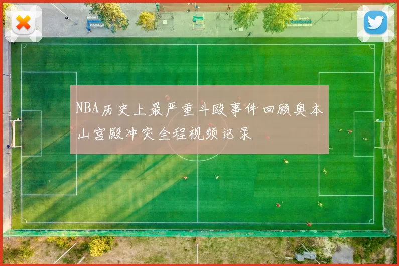 NBA历史上最严重斗殴事件回顾奥本山宫殿冲突全程视频记录