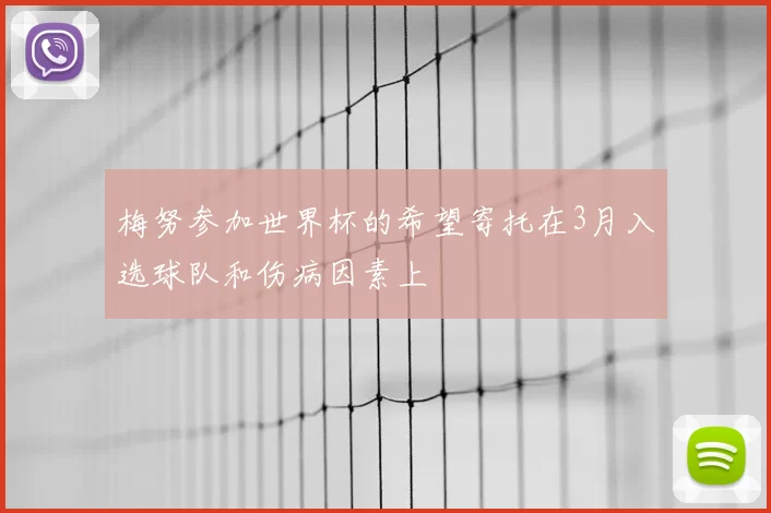 梅努参加世界杯的希望寄托在3月入选球队和伤病因素上